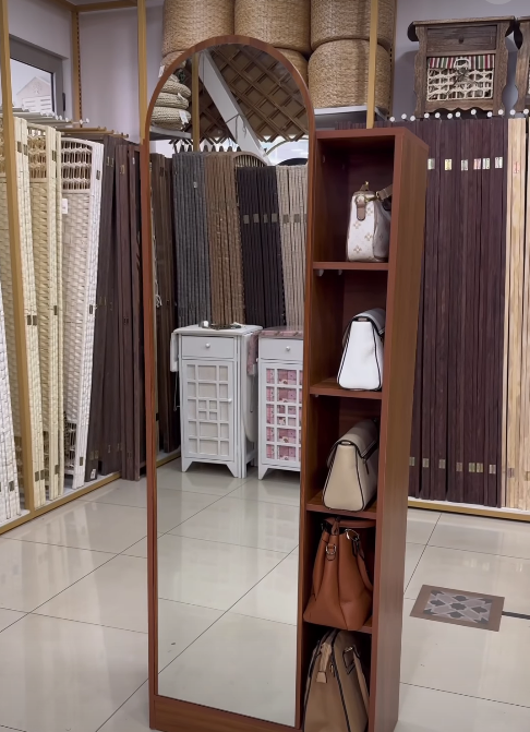 Sapateira 1 Porta Com Espelho e 7 prateleiras