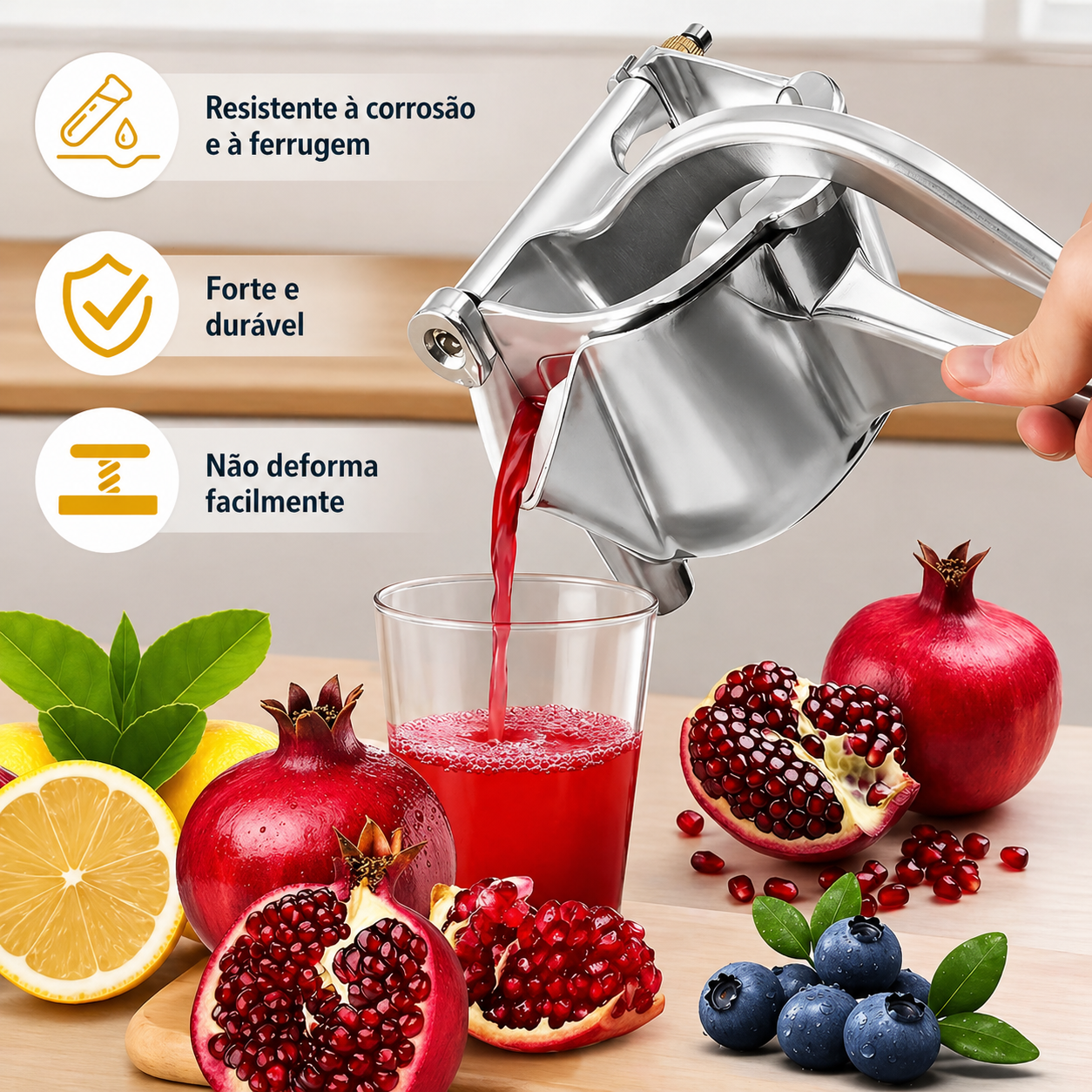 Espremedor Manual de suco da fruta Multifuncional Para Casa