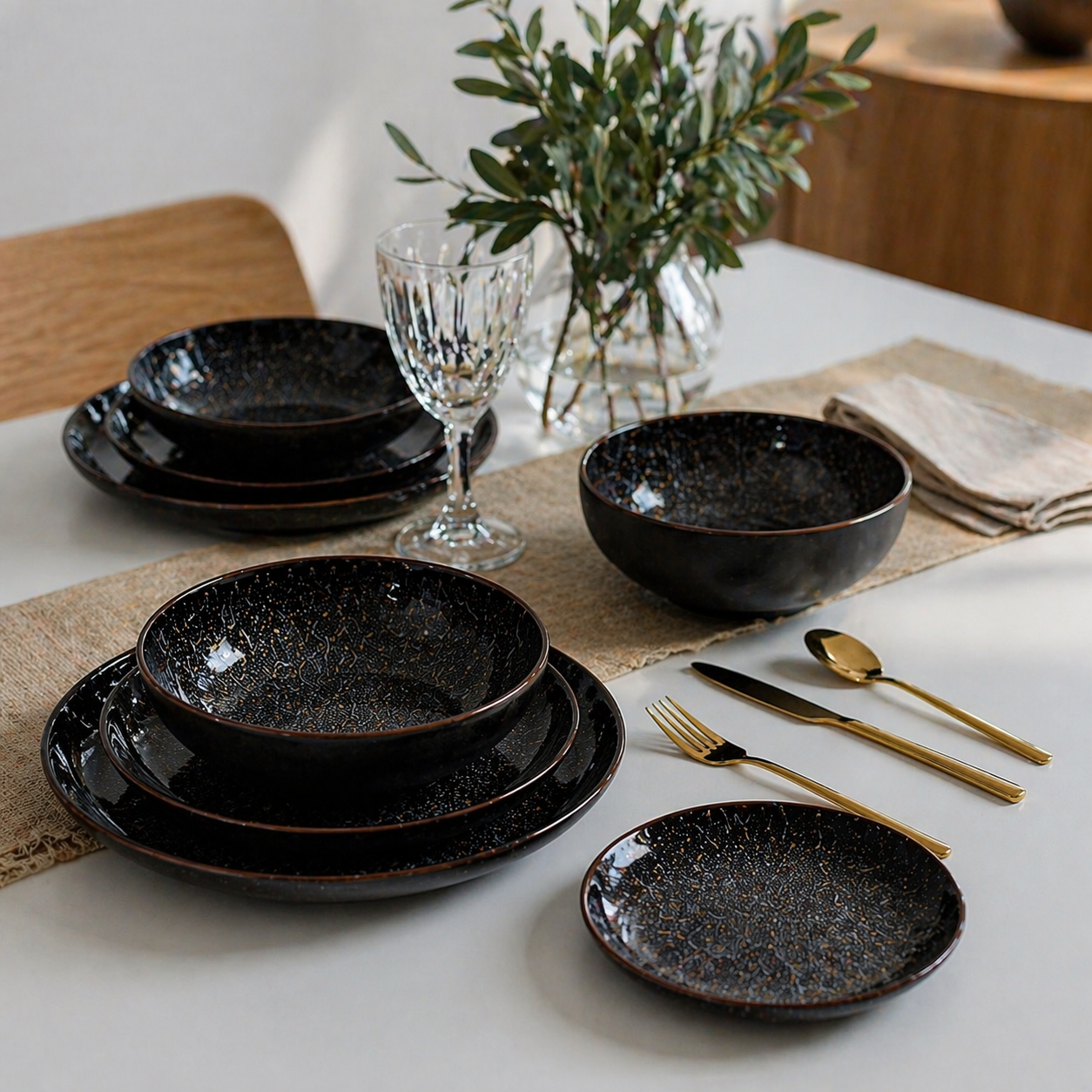 Kit 12 peças coleção Eclipse noir