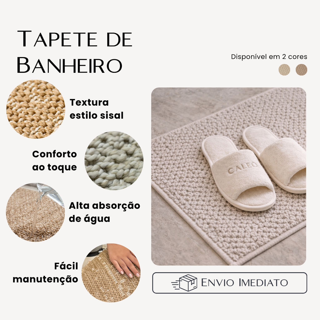 TAPETE PÁTIO PARA BANHEIRO