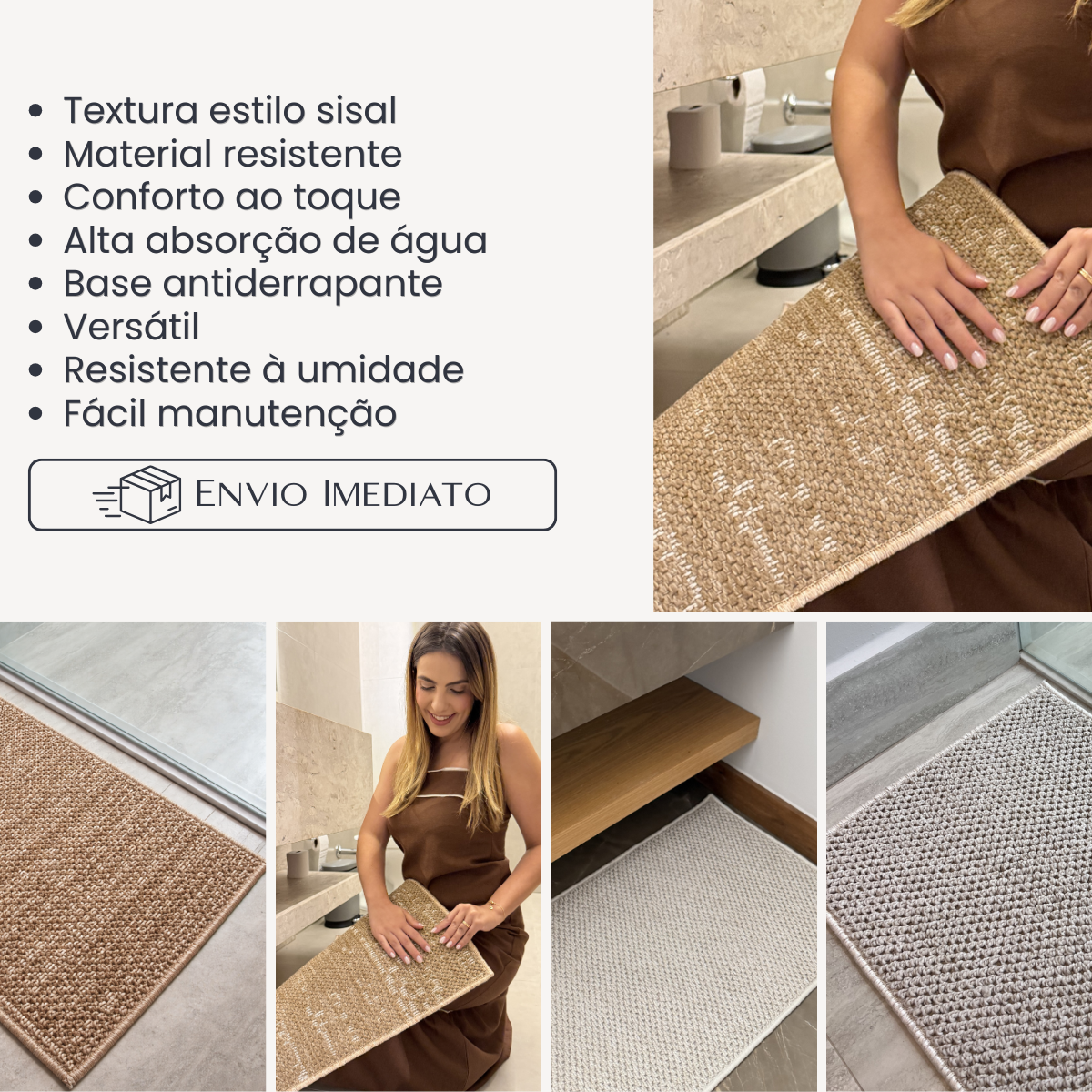 TAPETE PÁTIO PARA BANHEIRO