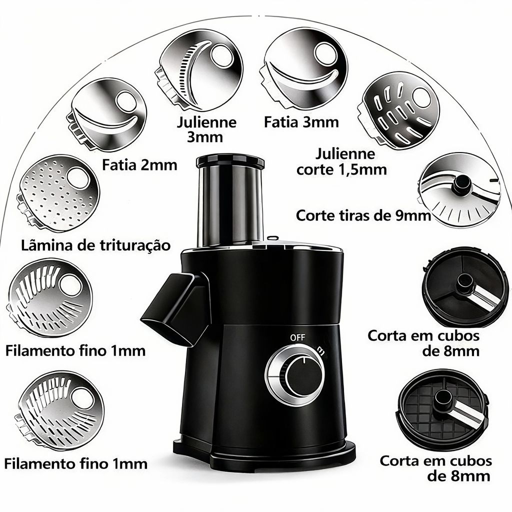 Maquina Elétrica TurboCorte 7 em 1