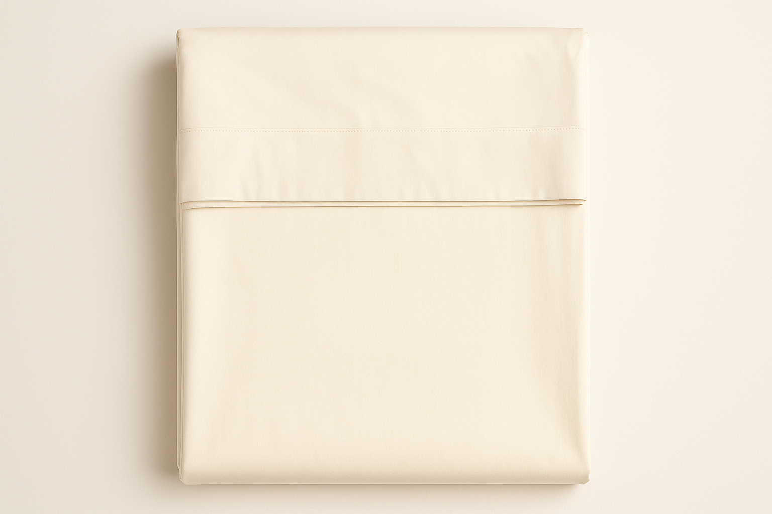 Lençol de Cobrir King Creme Algodão - 270x280cm Premium