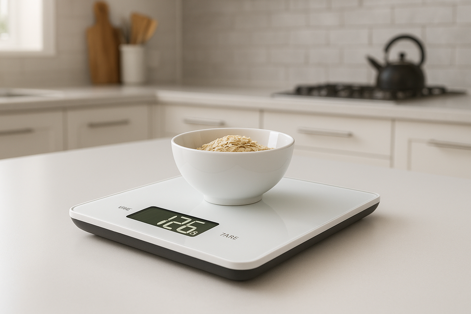 Balança Digital de Cozinha Vidro Temperado LCD 5kg