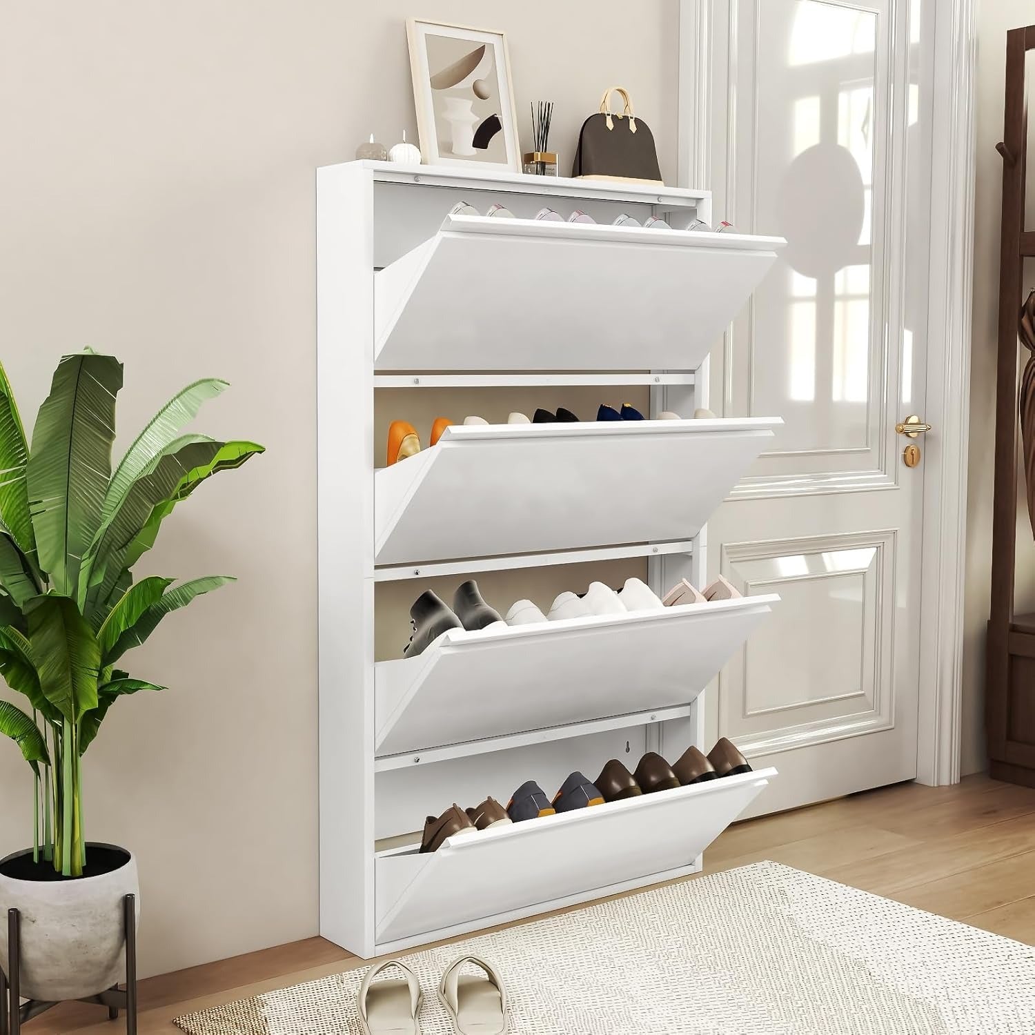 Sapateira de parede elegante