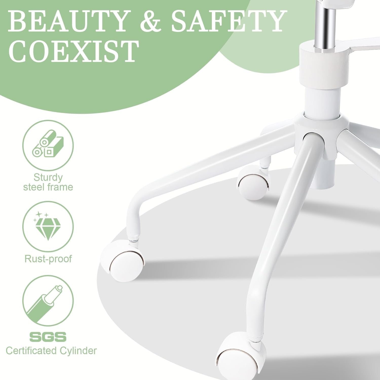 Cadeira ergonômica com pernas cruzadas para escritório em casa