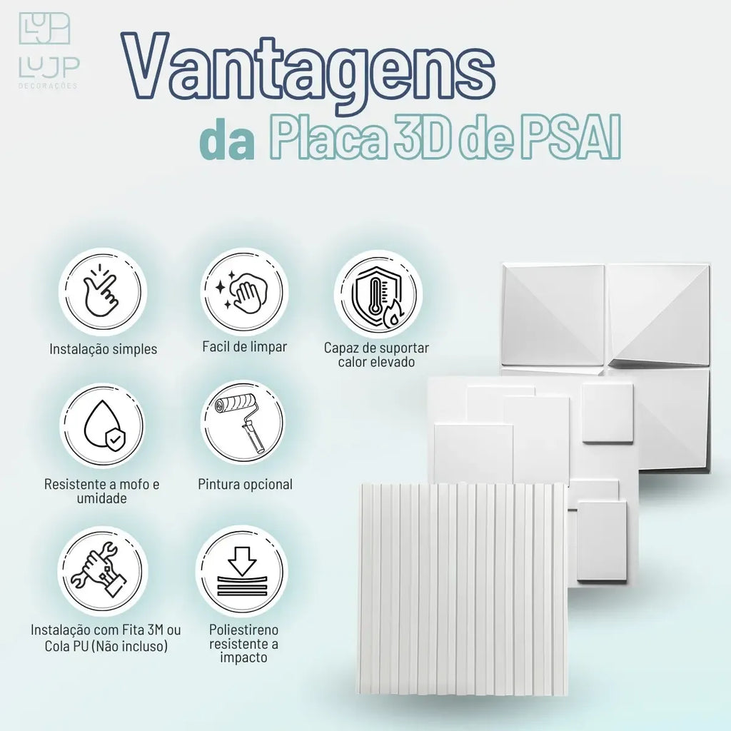 Placa Painel Pedra Leve Revestimento Parede 3d 75cm X 48cm