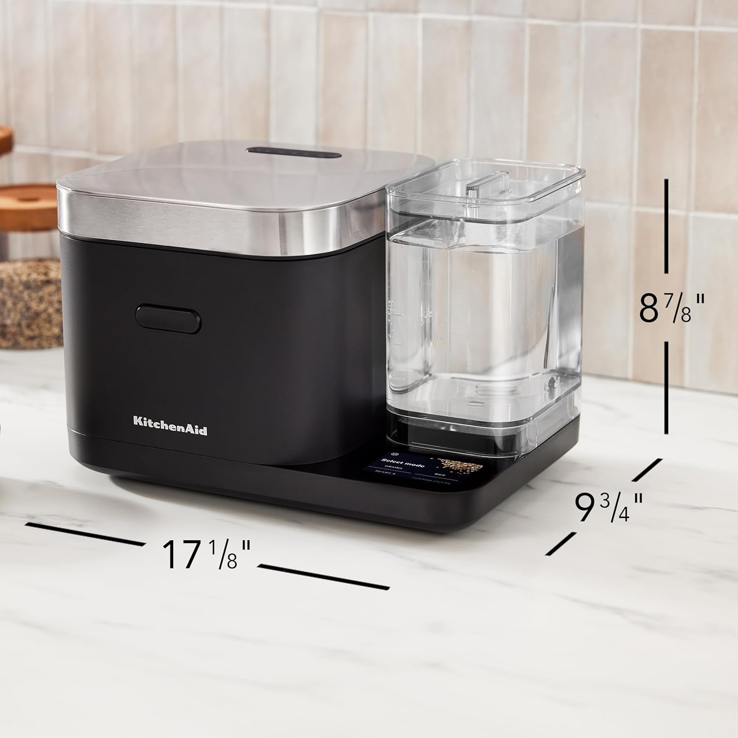 Panela elétrica KitchenAid com balança integrada com sensor automático + reservatório de água