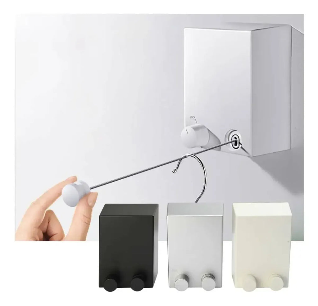 Varal Retrátil De Parede 4,2m ate + de 20kg Muito Prático