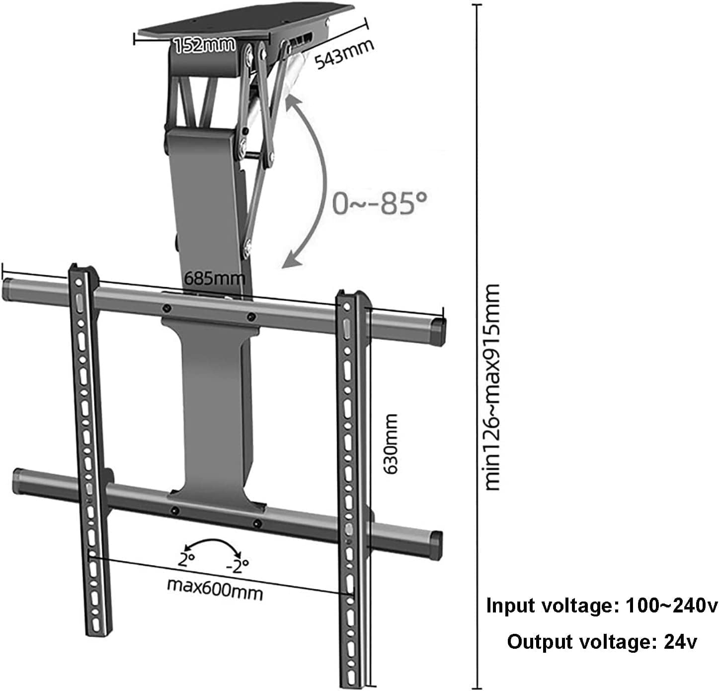 Suporte de TV motorizado multifuncional