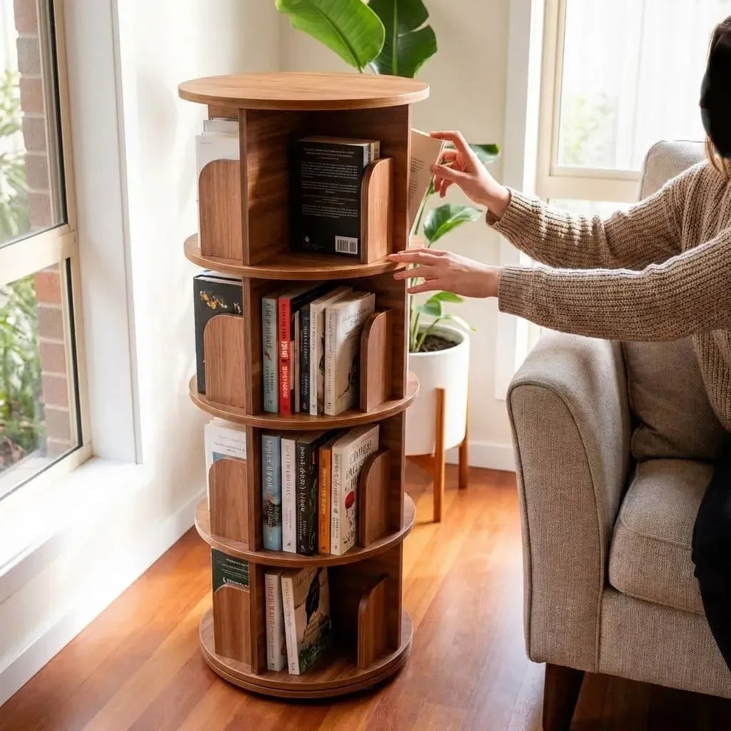 Estante Prateleira Giratória 360° para  Livros