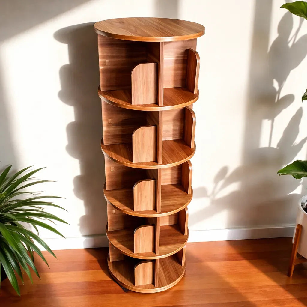 Estante Prateleira Giratória 360° para  Livros