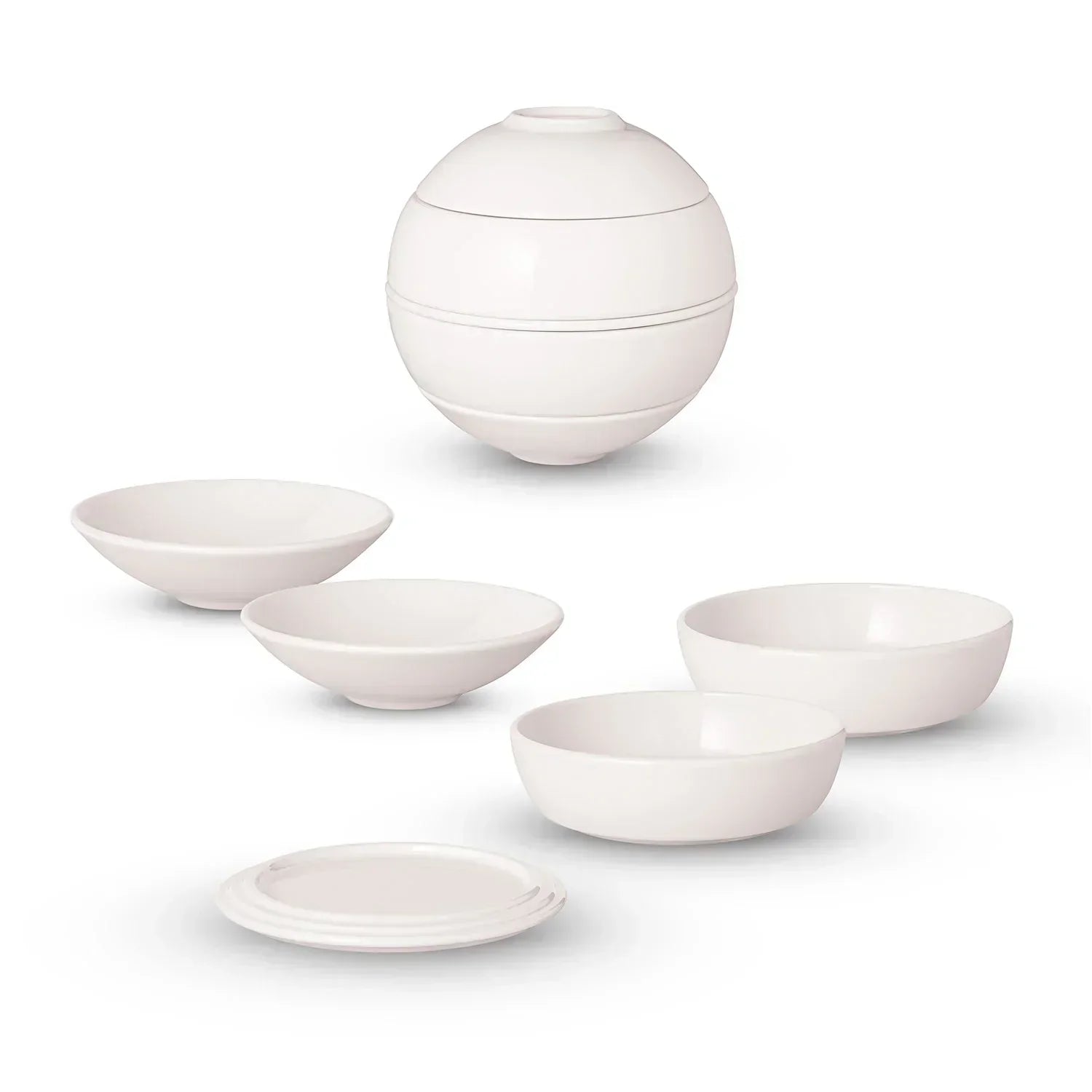 Conjunto de Jantar para 2 Pessoas - La Boule 7 Peças Branco