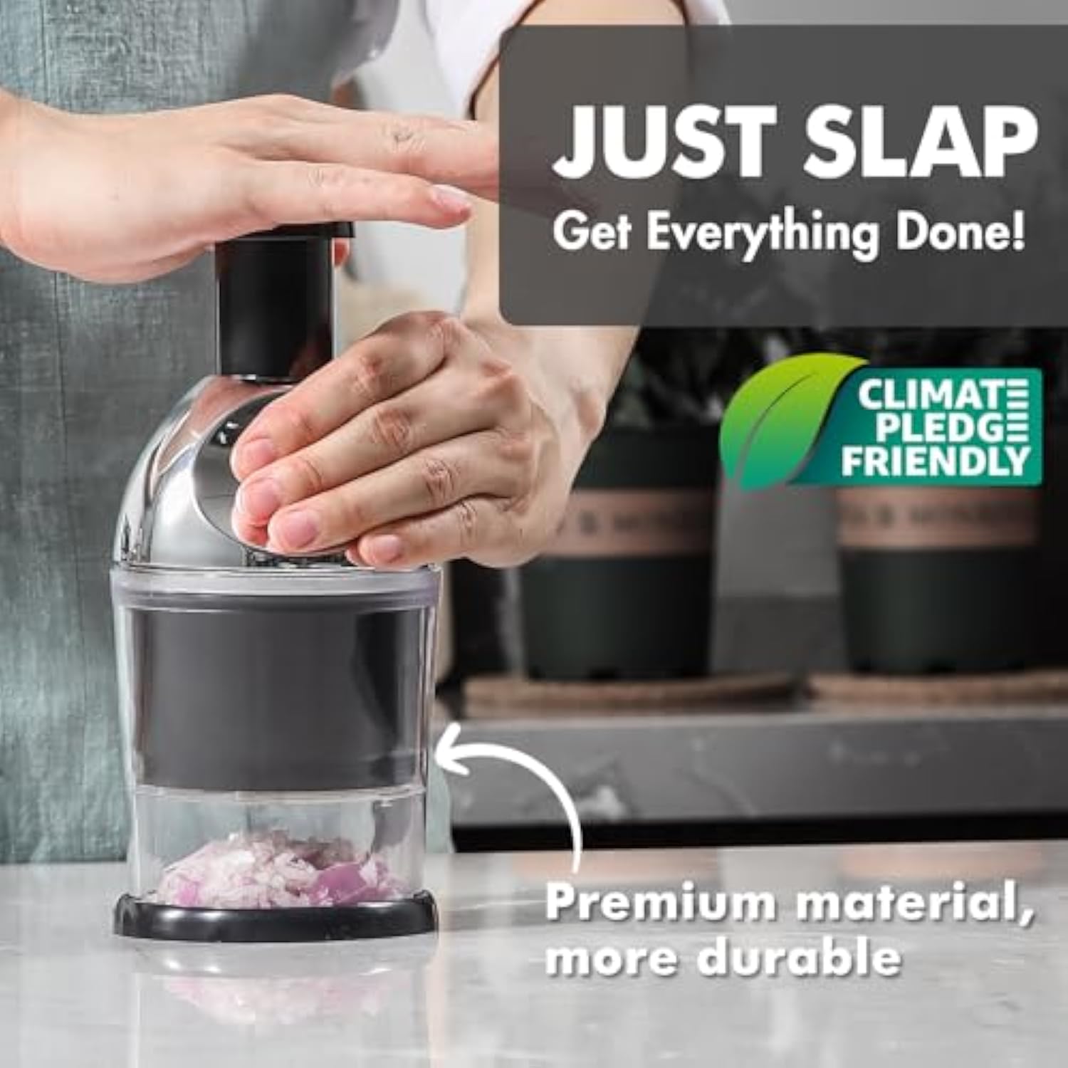 2026 Geedel Manual Food Chopper,2026 Prep Essential! Easily Chop Onions, Garlic, Veggies,BPA Free,Easy Clean