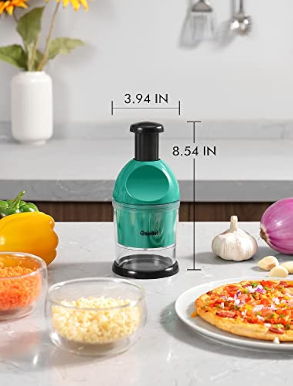 2026 Geedel Manual Food Chopper,2026 Prep Essential! Easily Chop Onions, Garlic, Veggies,BPA Free,Easy Clean