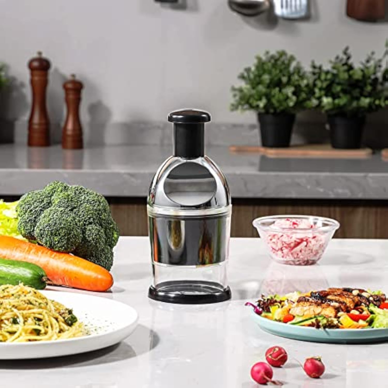 2026 Geedel Manual Food Chopper,2026 Prep Essential! Easily Chop Onions, Garlic, Veggies,BPA Free,Easy Clean